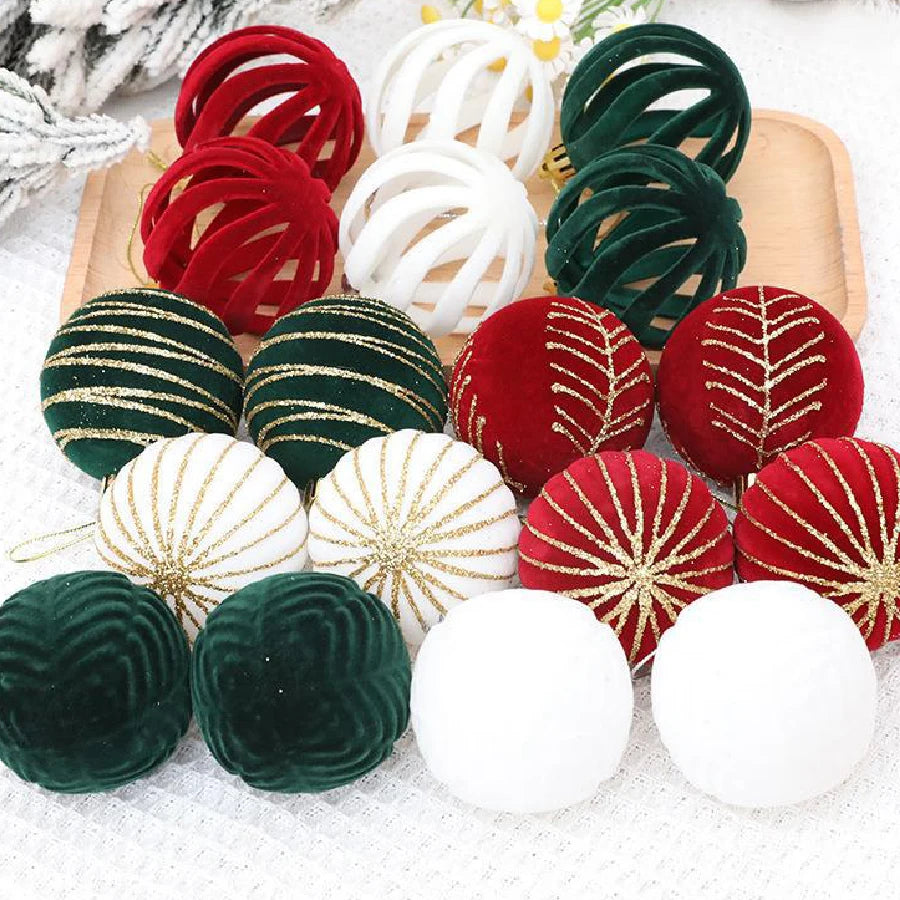 Bolas de Natal Aveludadas
