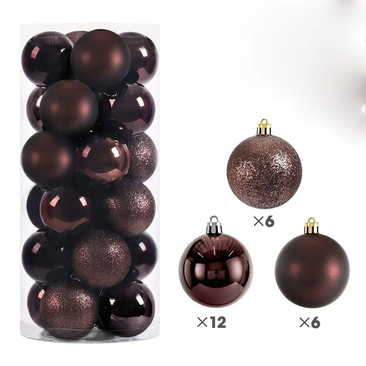 Kit 24 Bolas de Natal