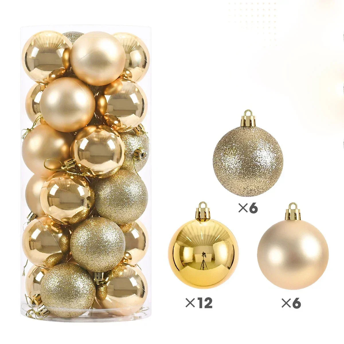 Kit 24 Bolas de Natal