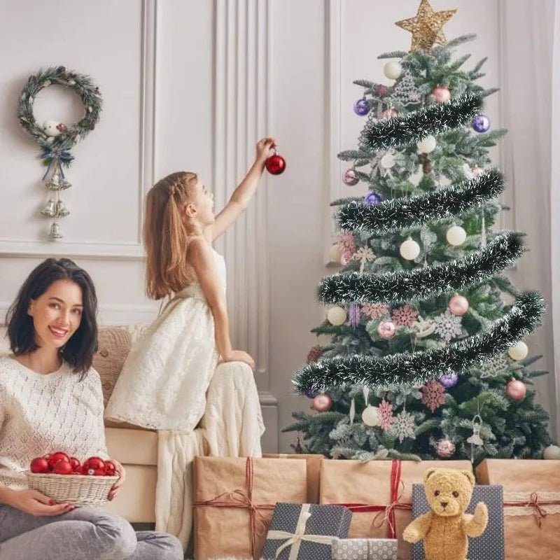 Fita Guirlanda Natalina Verde para Árvore de Natal