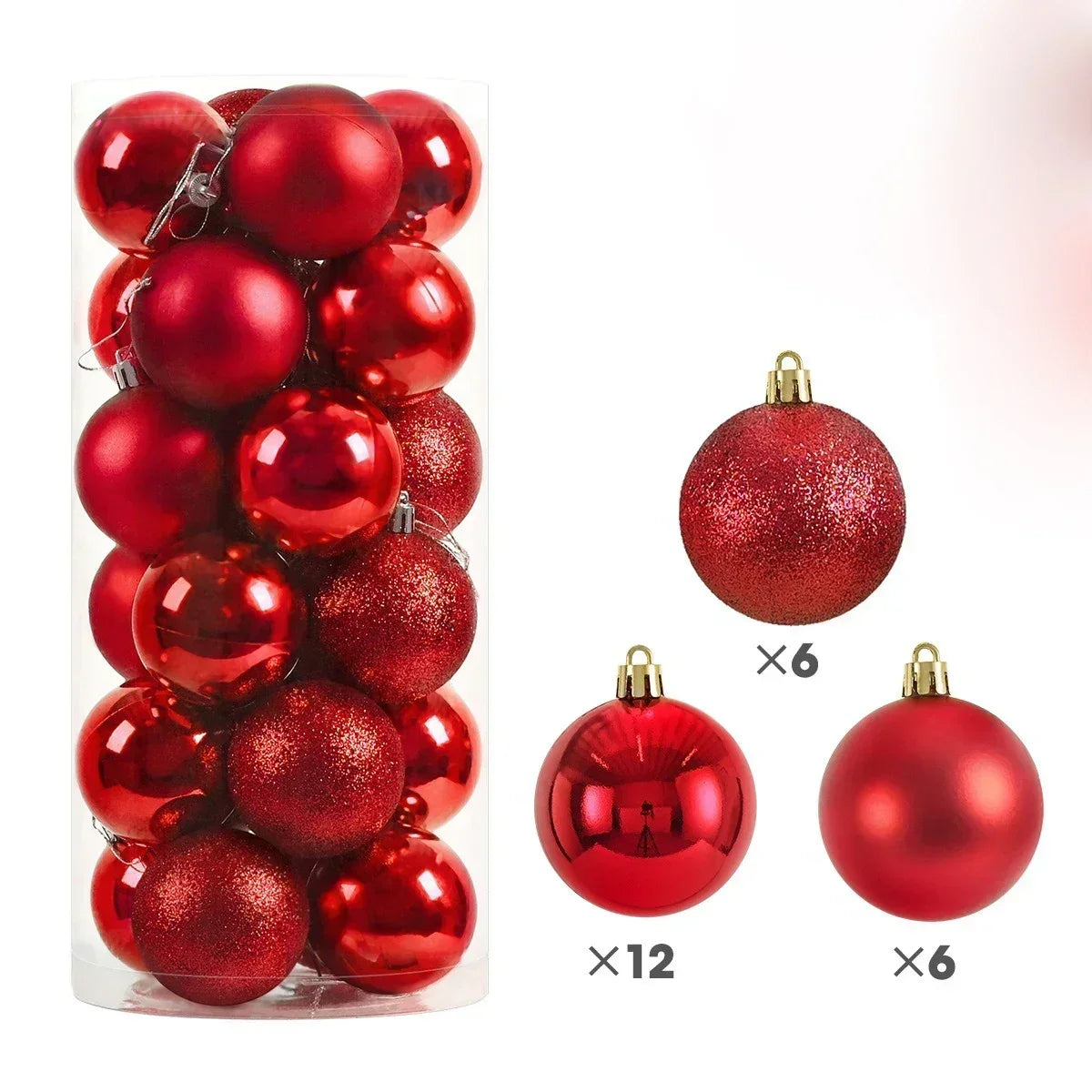 Kit 24 Bolas de Natal